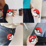 Wholesale Cute Design Cartoon Silicone Cover Skin for Airpod (1 / 2) Charging Case (Poke Ball)